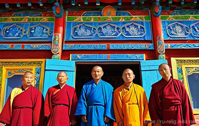 불교 사원과 유적지 - **Prompt: Golden Abode of Buddha Shakyamuni in Kalmykia – Steppe Enlightenment**
    "A vibrant and ...