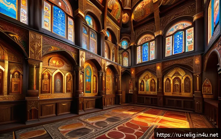 종교적 유산의 보존 - A high-resolution 3D digital reconstruction of an ancient Russian Orthodox church interior, showcasi...
